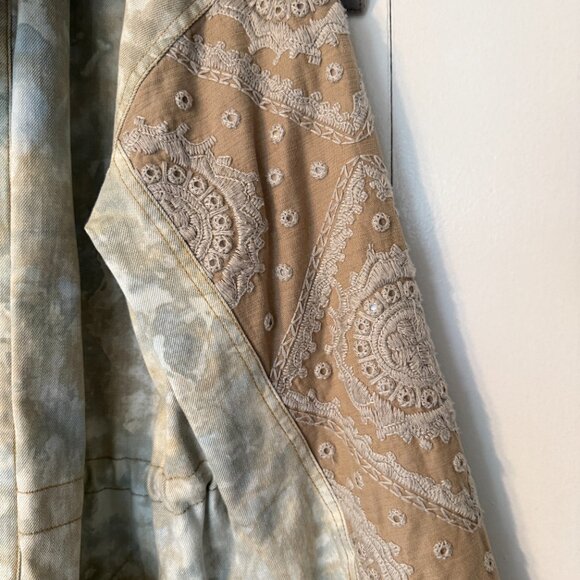 Free People Layered Tie Dye Parka Retail $298 - Picture 4 of 5